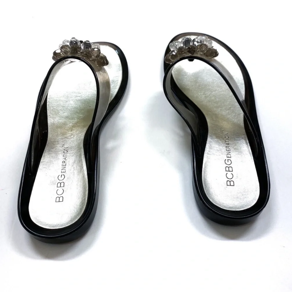 BCBGeneration Beaded Jelly Sandals
